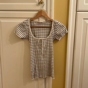 Doen striped ribbed t-shirt